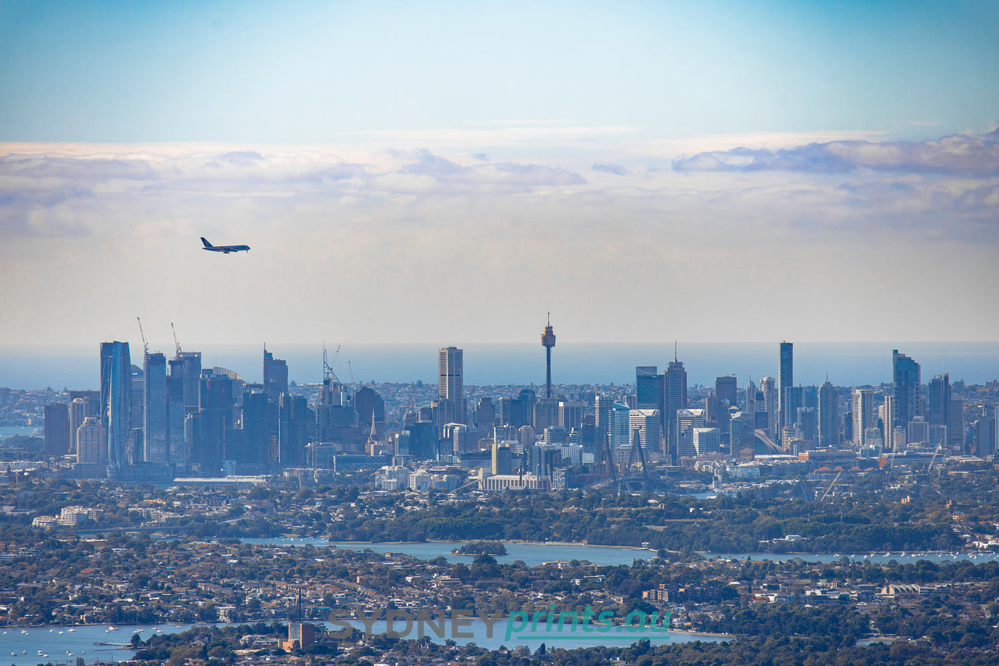 Skyline With Plane - 230411-A455