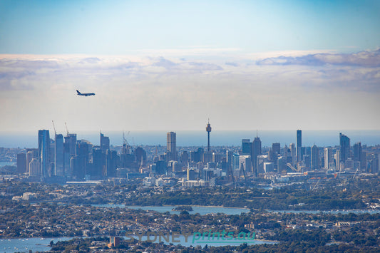 Skyline With Plane - 230411-A455